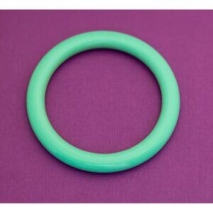 Vintage Boho Light Green Bangle Bracelet by Avon 8 Inches - Q2